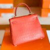 Hermes Kelly Alligator Matte Watermelon red Gold Hardware 25cm Full Handmade