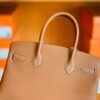 Hermes Birkin Togo CK37 Golden Brown Silver Hardware 30cm Full Handmade