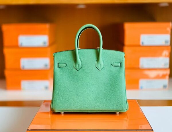 Hermes Birkin Togo Avocado green Gold Hardware 25cm Full Handmade