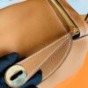 Hermes Lindy TC Leather CK37 Golden Brown Gold Hardware 30cm Full Handmade