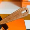 Hermes Lindy TC Leather CK37 Golden Brown Gold Hardware 30cm Full Handmade