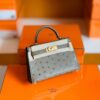 mmexport1673338848719-1024x791-2 Hermes Mini Kelly Ostrich etoupe grey Gold Hardware 19cm Full Handmade