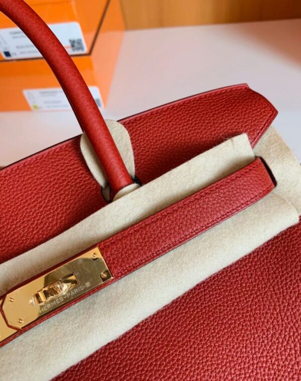 mmexport1673343595548-810x1024-1 Hermes Birkin Togo D5 Coral red Gold Hardware 30cm Full Handmade