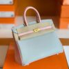 Hermes Birkin Chevre 3Q sakura pink & 80 Pearl grey Gold Hardware 25cm Full Handmade