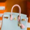 Hermes Birkin Chevre 3Q sakura pink & 80 Pearl grey Gold Hardware 25cm Full Handmade
