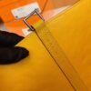 Hermes Picotin Lock Ostrich Lemon yellow Silver Hardware 22cm Full Handmade