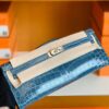 mmexport1673344916085-1024x779-1 Hermes Kelly cut Shiny crocodile Blue Silver Hardware 31cm Full Handmade