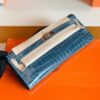 mmexport1673344920330-1024x768-1 Hermes Kelly cut Shiny crocodile Blue Silver Hardware 31cm Full Handmade