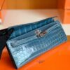 mmexport1673344922034-1024x800-1 Hermes Kelly cut Shiny crocodile Blue Silver Hardware 31cm Full Handmade