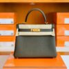 Hermes Kelly Togo CK46 carbon grey Gold Hardware 28cm Full Handmade
