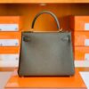 Hermes Kelly Togo CK46 carbon grey Gold Hardware 28cm Full Handmade