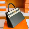 Hermes Kelly Togo CK46 carbon grey Gold Hardware 28cm Full Handmade