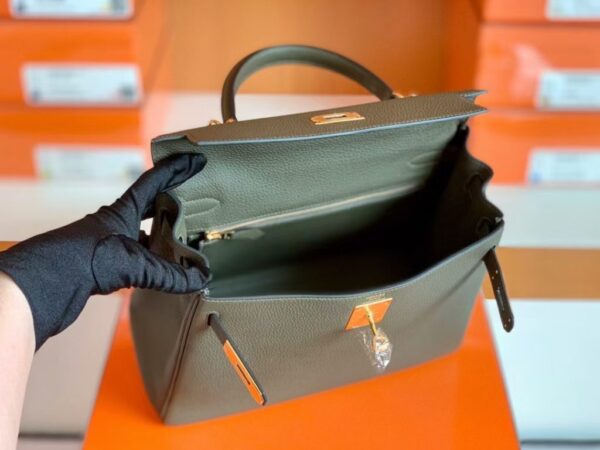 Hermes Kelly Togo CK46 carbon grey Gold Hardware 28cm Full Handmade