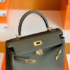 Hermes Kelly Togo CK46 carbon grey Gold Hardware 28cm Full Handmade