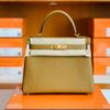 Hermes Kelly Togo U8 Light Golden color Gold Hardware 28cm Full Handmade