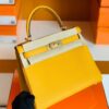 Hermes Kelly Togo 9D Amber yellow Gold Hardware 28cm Full Handmade