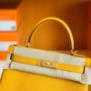 Hermes Kelly Togo 9D Amber yellow Gold Hardware 28cm Full Handmade