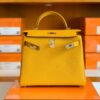 Hermes Kelly Togo 9D Amber yellow Gold Hardware 28cm Full Handmade