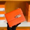mmexport1673775384388-1024x772-2 Hermes Verrou Chevre Orange Silver Hardware 17cm Full Handmade