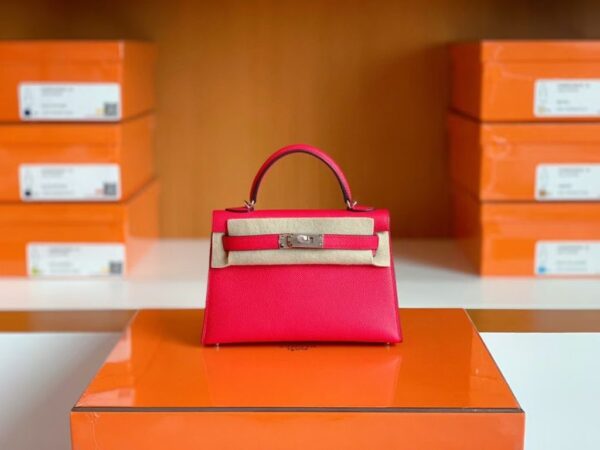 mmexport1674909134352-1024x768-2 Hermes mini kelly Epsom i6 Rose Pink Silver Hardware 19cm Full Handmade