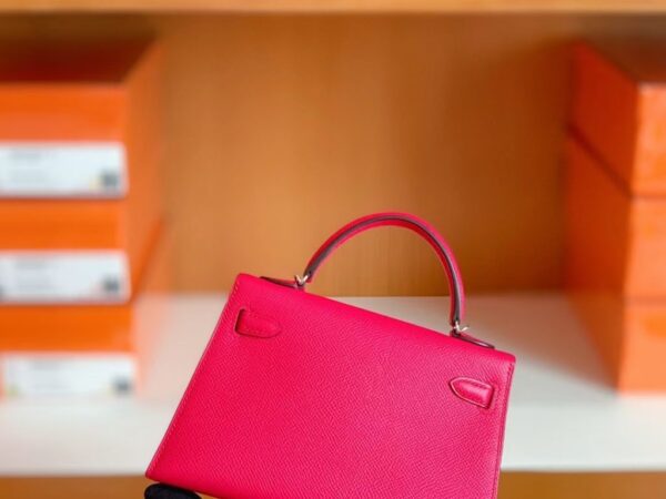 mmexport1674909140380-1024x768-1 Hermes mini kelly Epsom i6 Rose Pink Silver Hardware 19cm Full Handmade