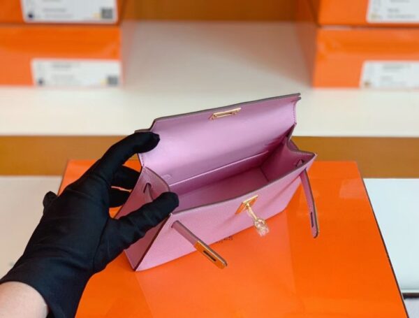 mmexport1674909171933-1024x777-1 Hermes mini kelly Epsom X9 Mauve Pink Gold Hardware 19cm Full Handmade