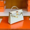 mmexport1674909231102-1024x768-1 Hermes mini kelly Epsom Creamy White Silver Hardware 19cm Full Handmade