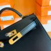 mmexport1674909446672-858x1024-1 Hermes mini kelly Box Black Gold Hardware 19cm Full Handmade