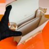 Hermes Roulis Eve Leather craie White Gold Hardware 18cm Full Handmade