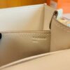 Hermes Roulis Eve Leather craie White Gold Hardware 18cm Full Handmade