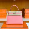 mmexport1675760618388-1024x791-2 Hermes Kelly Epsom 1Q Creamy Pink Silver Hardware 25cm Full Handmade