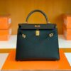 mmexport1675760652991-1024x774-1 Hermes Kelly Epsom Black Gold Hardware 25cm Full Handmade