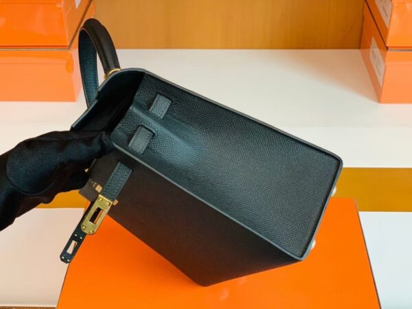 mmexport1675760668088-1024x768-1 Hermes Kelly Epsom Black Gold Hardware 25cm Full Handmade