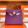 Hermes Kelly swift P9 Anemone Purple Gold Hardware 28cm Full Handmade
