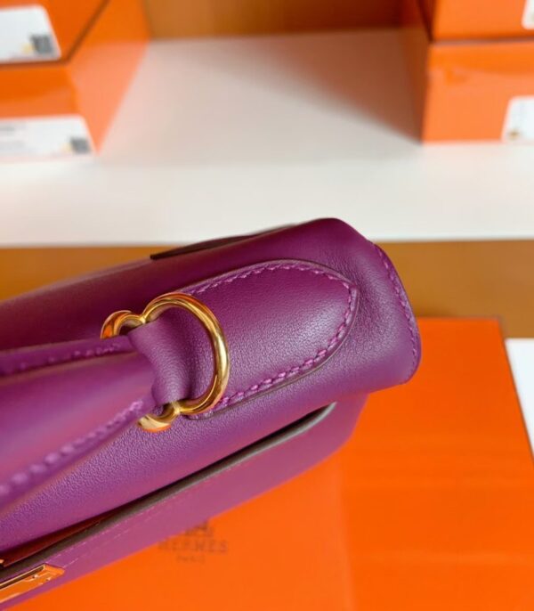 Hermes Kelly swift P9 Anemone Purple Gold Hardware 28cm Full Handmade