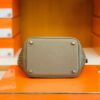 Hermes Picotin Lock TC Leather etoupe grey Silver Hardware 18cm Full Handmade