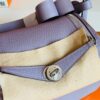 Hermes Mini Lindy Togo 4W Taro purple Silver Hardware 19cm Full Handmade