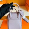 Hermes Mini Lindy Togo 4W Taro purple Silver Hardware 19cm Full Handmade