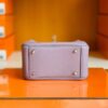Hermes Mini Lindy Togo 4W Taro purple Silver Hardware 19cm Full Handmade