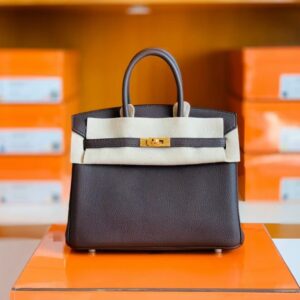 Hermes Birkin Togo 47 chocolate Gold Hardware 25cm Full Handmade