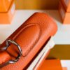 mmexport1676280652760-768x1024-1 Hermes Kelly Togo R1 Pumpkin orange Silver Hardware 32cm Full Handmade