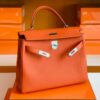 mmexport1676280654130-1024x779-1 Hermes Kelly Togo R1 Pumpkin orange Silver Hardware 32cm Full Handmade