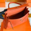 mmexport1676280657791-1024x768-1 Hermes Kelly Togo R1 Pumpkin orange Silver Hardware 32cm Full Handmade