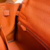 mmexport1676280659465-1024x768-1 Hermes Kelly Togo R1 Pumpkin orange Silver Hardware 32cm Full Handmade