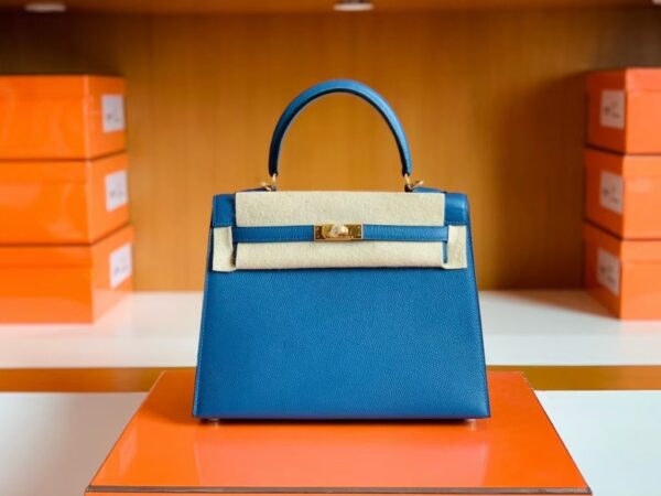 mmexport1676280680437-1024x768-2 Hermes Kelly Epsom R2 Blue Agate Silver Hardware 25cm Full Handmade