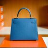 mmexport1676280681820-1024x781-1 Hermes Kelly Epsom R2 Blue Agate Silver Hardware 25cm Full Handmade