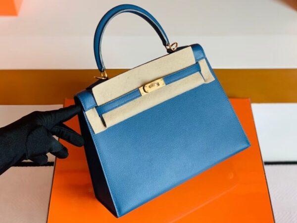 mmexport1676280683130-1024x768-1 Hermes Kelly Epsom R2 Blue Agate Silver Hardware 25cm Full Handmade