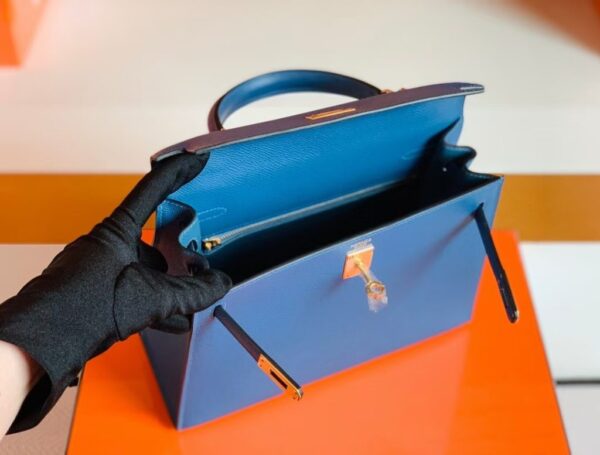 mmexport1676280690013-1024x777-1 Hermes Kelly Epsom R2 Blue Agate Silver Hardware 25cm Full Handmade