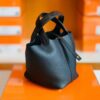 Hermes Picotin lock Touch TC & crocodile Black Gold Hardware 18cm Full Handmade