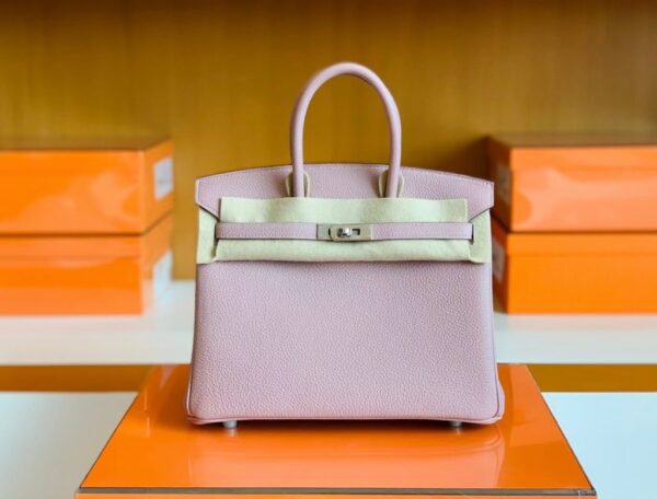 mmexport1676283547476-1024x779-2 Hermes Birkin New Togo 4W wisteria pink Silver Hardware 25cm Full Handmade